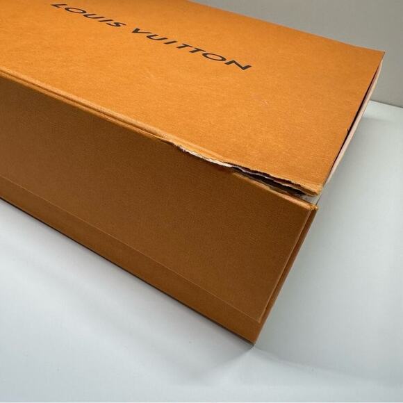 Louis Vuitton | Flat Storage Box | Orange | 14.75 W x 13.75 H x 3.4 D inch - Picture 11 of 16